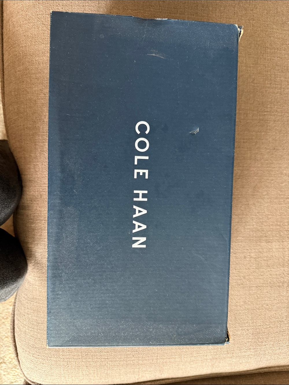 Cole Haan Navy Blue Box with White Logo